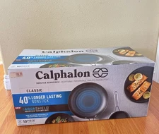 NEW Calphalon Classic Aqua Shield Nonstick Cookware, 10-Piece Pots & Pans Set