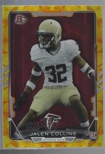 2015 Bowman Rookies Electric Yellow /99 Jalen Collins #74 0f6