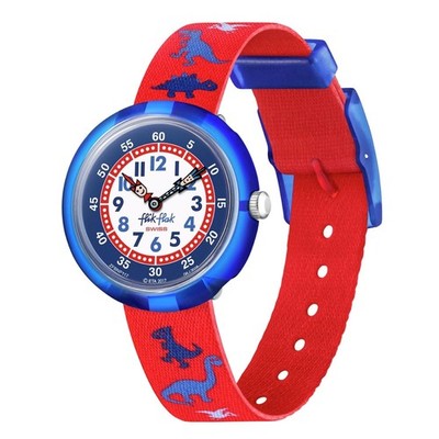 Flik Flak Boy Kids Watch Biosourced Quartz Waterproof Dinosauritos