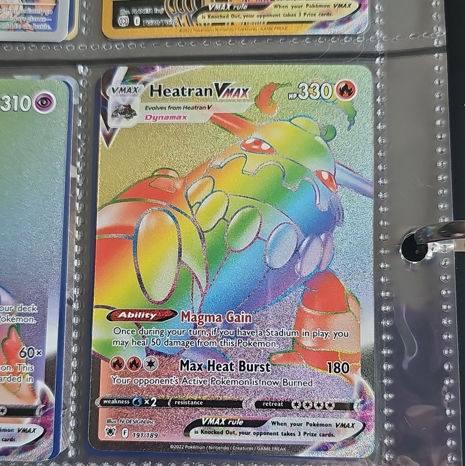 The Pokémon Company Heatran VMAX Secret Rare Holo EN 191/189 Astral Radiance