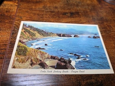 Ecola Park Looking South Oregon Coast Chrome Postcard 