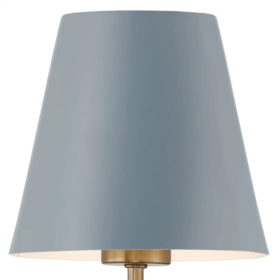 Arandela Xavier 1 luz vibrante dourada + azul - 6"L x 15"A x 7"D - Imagem 4 de 4