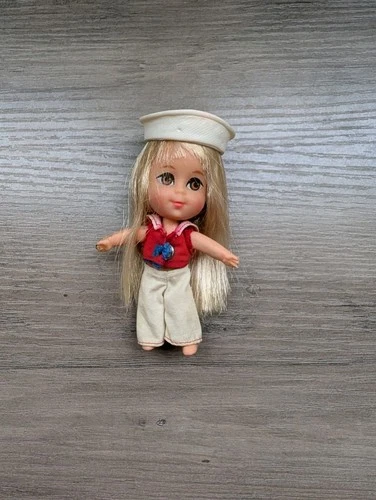 VTG 1960s Mattel Liddle Kiddle LOLA Liddle Sailor Doll - Pants Top Hat