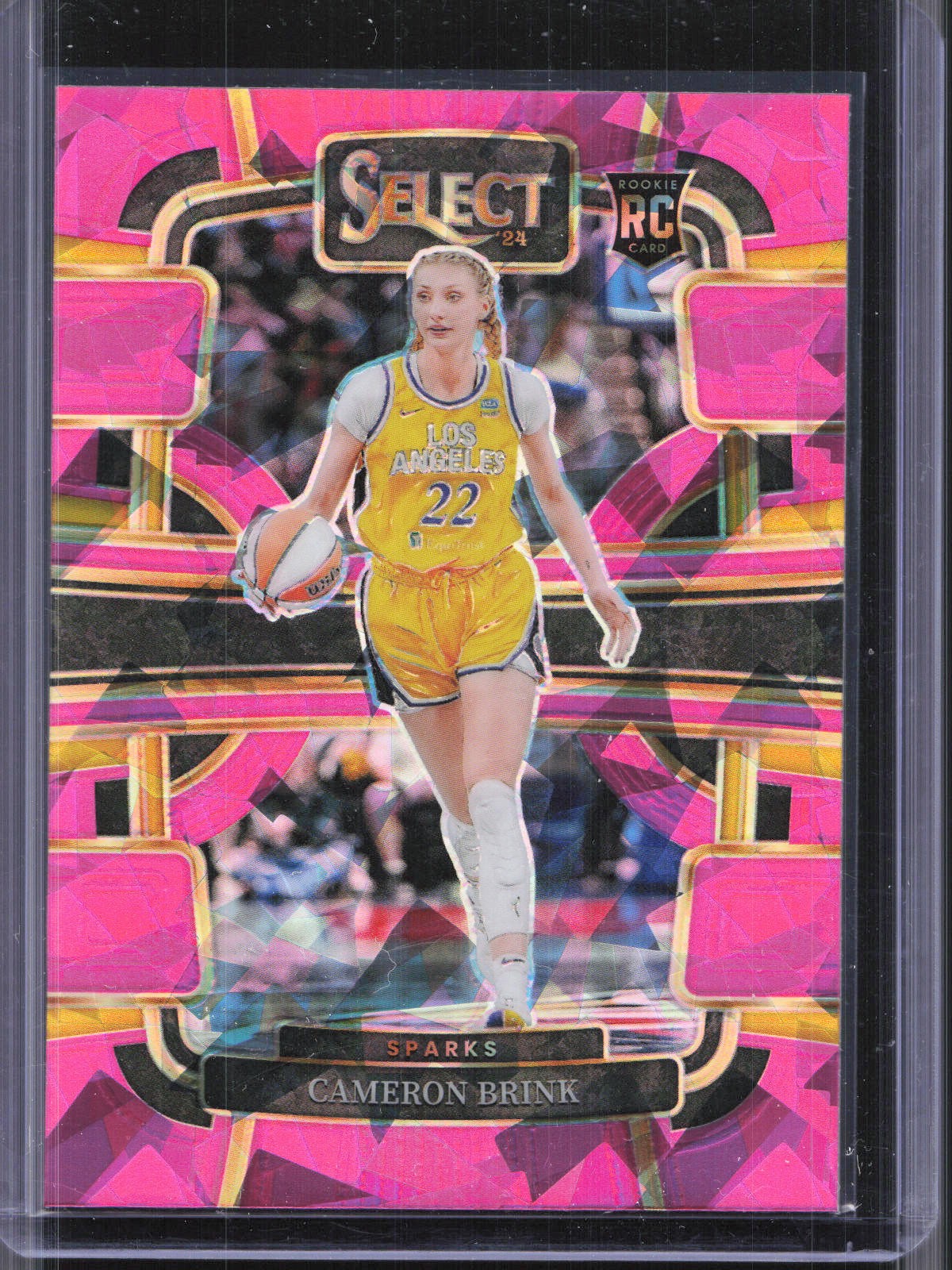 2024 Panini Select WNBA #56 Cameron Brink Prizms Pink Ice