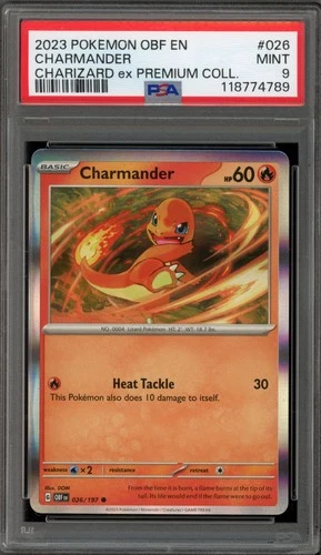Pokemon Charmander Charizard ex Premium Coll. Holo #026 PSA 9 Mint