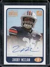 Zakoby Mcclain 2021 Onyx Vintage Blue Ink Auto Autograph Rookie /400