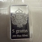 Scottsdale Mint 5g 999 Fine Silver Bullion Bar - In OMP