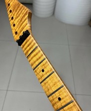Floyd nut Stainless steel 22fret Roasted Flame Maple Electric Guitar Neck Satin