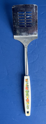 VTG SPICE O’LIFE Utencils Set Of 5 Spoon Slotted Spoon Spatula Masher Cheeser - Picture 7 of 13