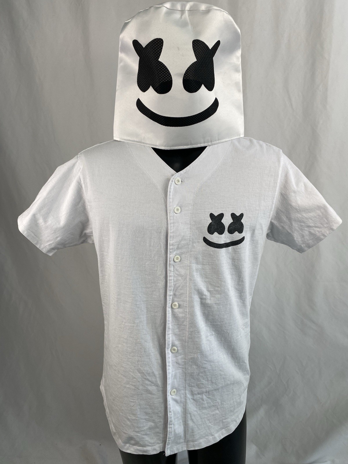 Helmet Baseball Jersey (White)