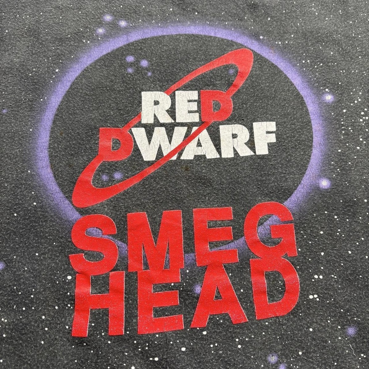 Vintage 90s Red Dwarf sci-fi TV series Smeg Head t-shirt View 4