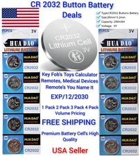 LOT LITHIUM BATTERY 3V CR2032 BR2032 DL2032-Key Fobs -Watches -Toys-Gadgets