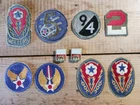 Vintage Lot Of Assorted WWII WW2 Era US Military Patches & Pins
