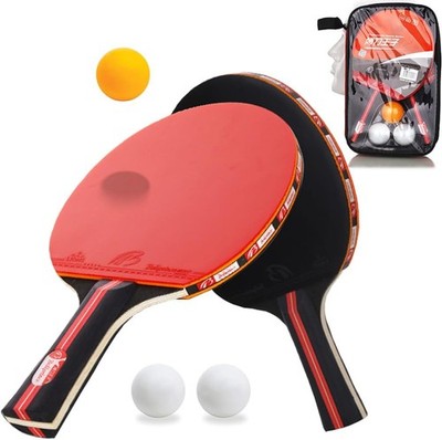 Profi Tischtennisschläger, Amaza Tischtennis Set, 2 Tischtennis schläger + 3