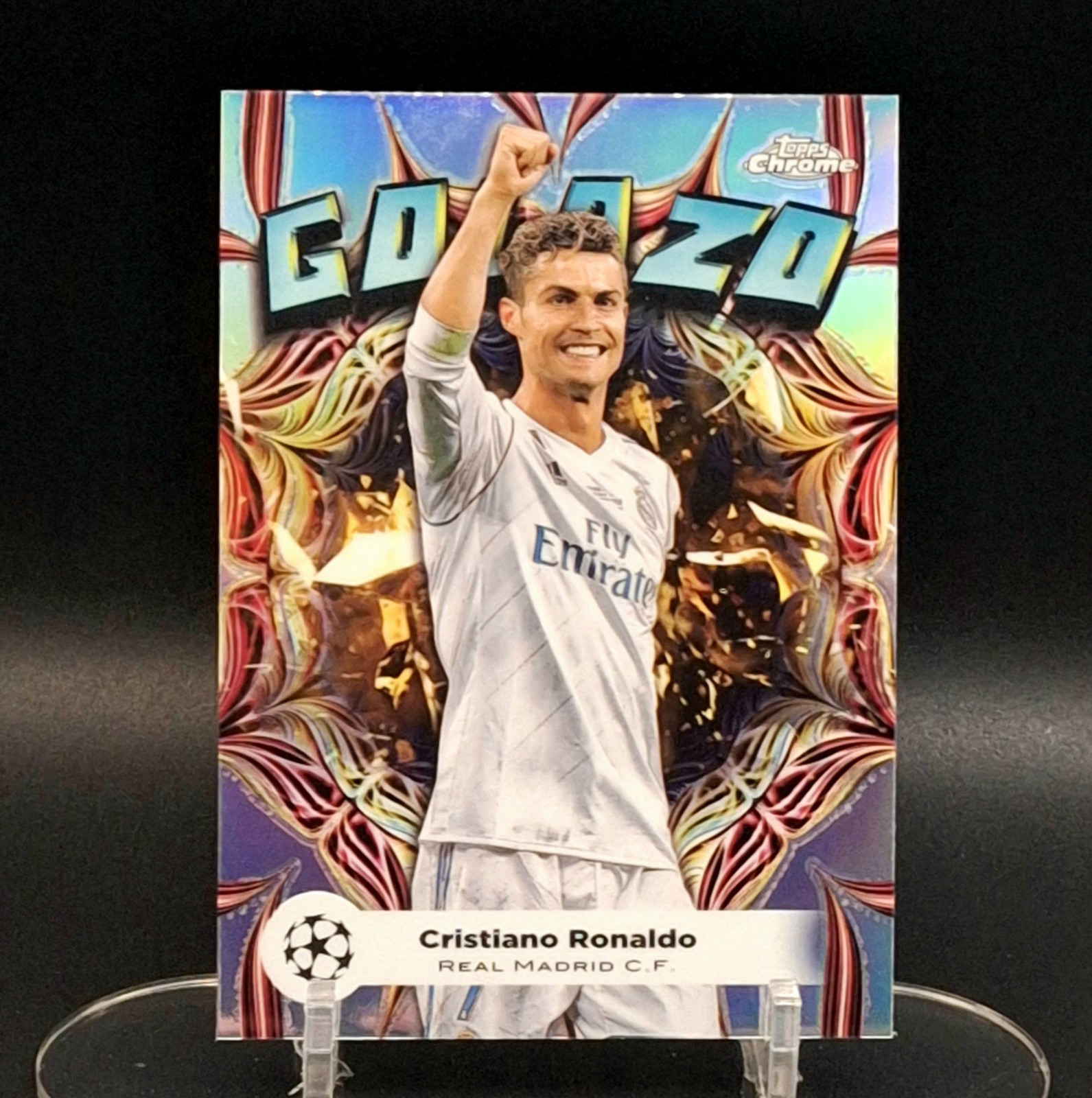 2023-24 Topps Chrome UEFA Club Competitions Cristiano Ronaldo Golazo Portugal