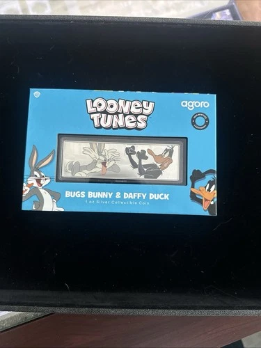 Looney Tunes Agoro Bugs Bunny & Daffy Duck 1 Ounce .999  Silver Coin 479/1000