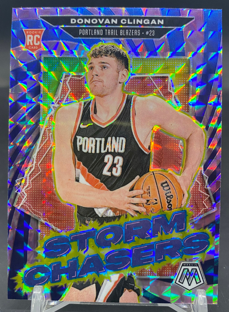 Donovan Clingan 2024-25 Panini Mosaic SP Storm Chasers RC #10 -12.5