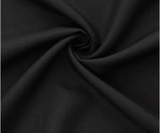  36 for 2 Yards, Black 100 Wool Gabardine For Jacket. Pants. Skirt  Dress 138