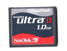DENTED SanDisk Ultra II 1GB CF Compact Flash Camera Memory Card
