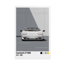 Lamborghini Countach Poster – 80s Iconic Supercar Wall Art Print