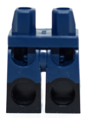 LEGO Dark Blue and Black Dual Molded Minifigure Legs Hips Rare