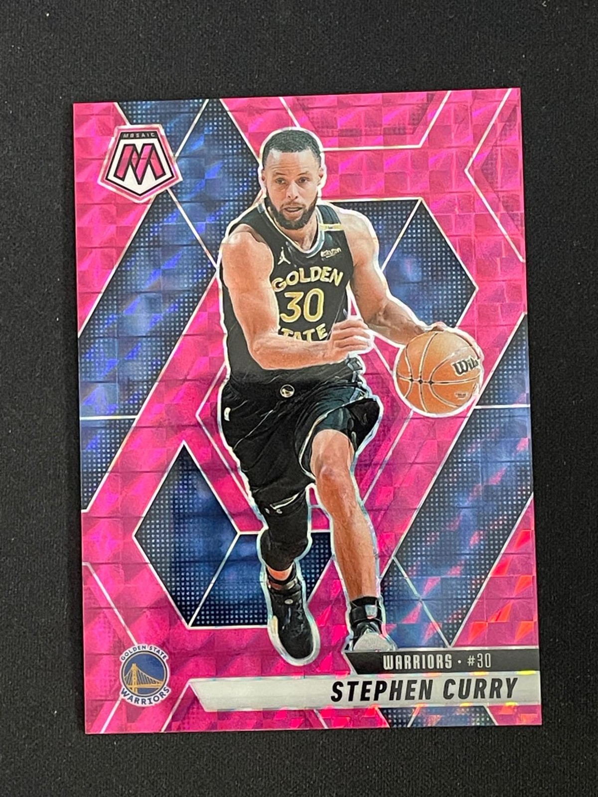 Stephen Curry  2024-25 Panini Mosaic Pink Mosaic Prizm 015/175 #163