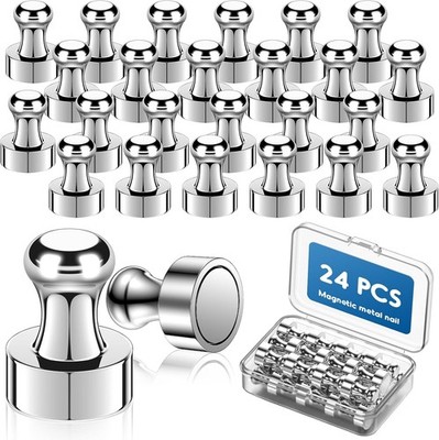 24 Stück Magnet für Magnettafel  Magnete Stark mit Aufbewahrungsbox Keg