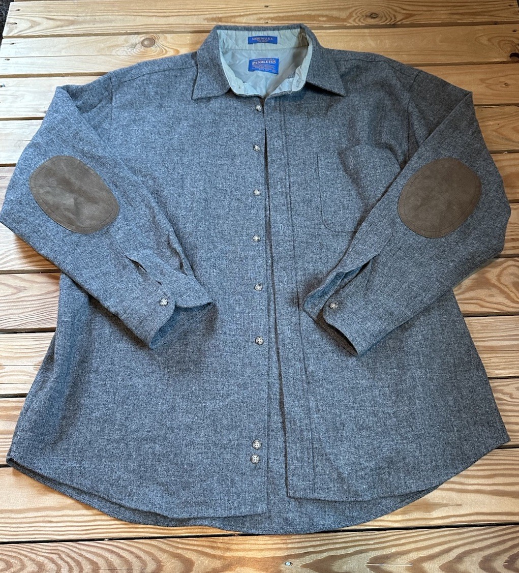 Pendleton Men’s Elbow patch button up shirt size … - image 1