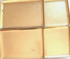 Very Nice 4pc 7" Plastic Serving Display Tray Lot Set Bonus 