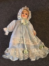 Baby Doll Blonde Hair Blue Eyes Girl 8.5"