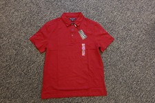 New Michael Kors Stretch Pima Men's Polo Shirt - MEDIUM - Ruby Red