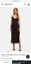 Bardot leopard print midi dress