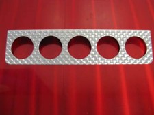 Stewart Warner Style Under-mount Panel For 2 116 Gauges 5 Hole Engine Turned Stewart Warner Style Under-mount Panel For 2 116 Gauges 5 Hole Engine Turned
