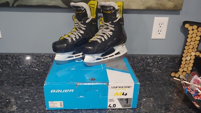 Bauer Supreme M4 Intermediate Ice Hockey Skates Size 4 Fit 1