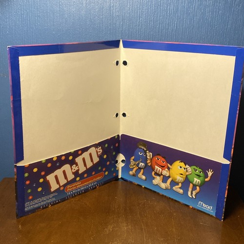 LOT OF 3 VINTAGE 90s 3 Hole School Folders - M & M Promo MEAD Nature Eagle Wolf - Picture 7 of 18