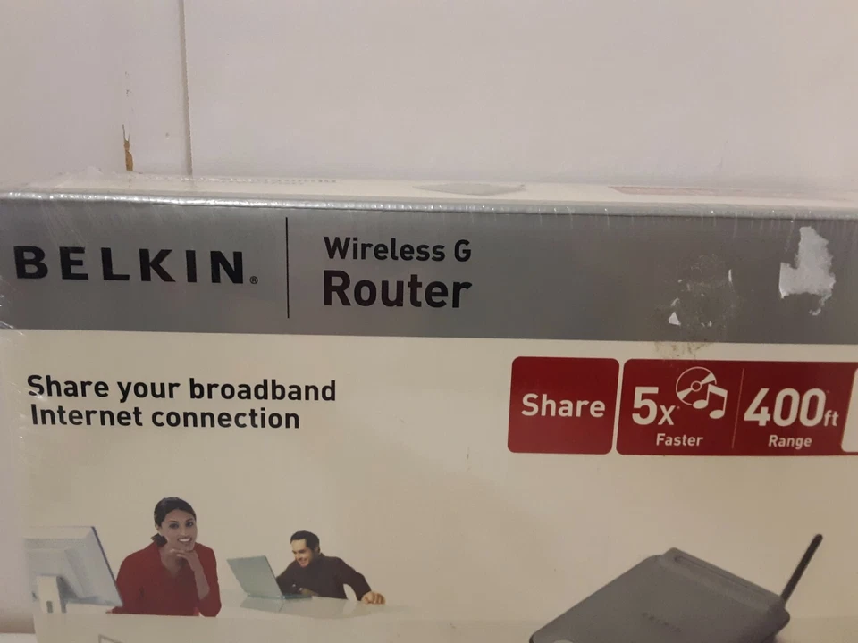 Belkin Wireless G Router 400 Ft Range Internet Router Brand New Factory Sealed - Image 3 of 4