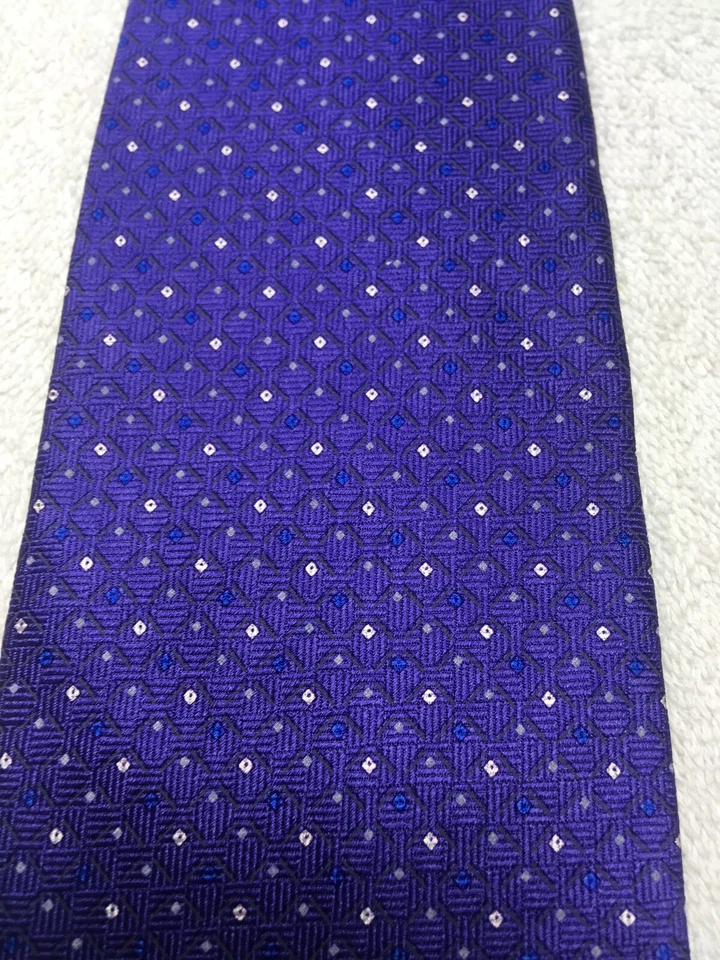 HAGGAR CORBATA HOMBRE MORADO CON GRIS AZUL 4 X 60 Foto 4 de 4