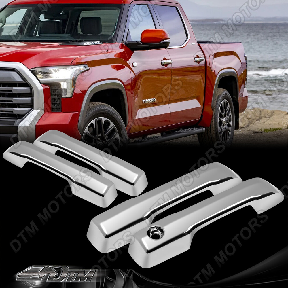 For 22-25 Toyota Tundra/Sequoia Chrome Door Handle Covers Trim No