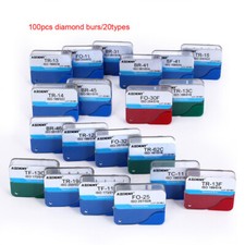 100 piezas AZDENT fresas de diamante dentales medianas FG 1.6mm fricci n