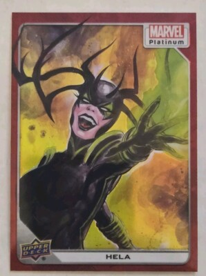 2023 Upper Deck Marvel Platinum Red Rainbow #31 Hela