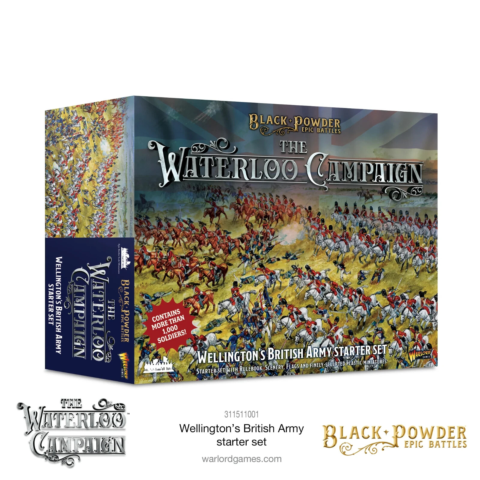Британский стартовый набор Wellingtons Black Powder Epic Battles Waterloo Warlord 31490₽