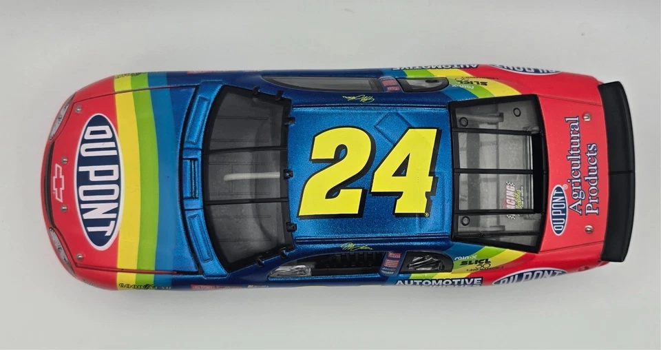 Jeff Gordon NASCAR 1998 RCCA DuPont 1:24 diecast banco ventana transparente Foto 2 de 4