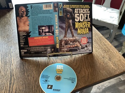 Attack of the 50-Foot Monster Mania Used DVD 2001 Rare Terror Free USA Shipping