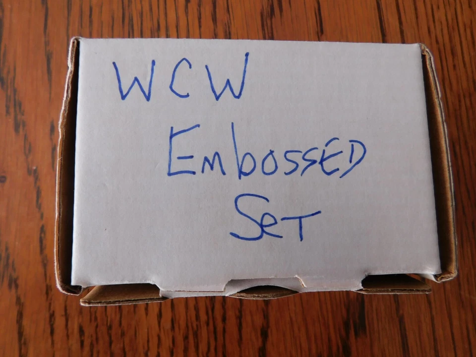 1999 Topps WCW Embossed Complete FACTORY SEALED Wrestling Set 1-72 +CHROME CARDS - Image 4 of 4