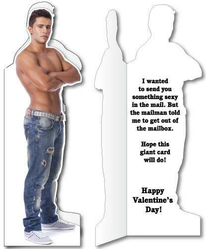 Tarjeta de San Valentín de hombre sexy de tamaño natural gigante ENVÍO GRATUITO Foto 2 de 2