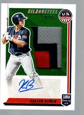 2022 USA Stars & Stripes Autograph Jersey Prime #SIL-KB Karson Bowen 18/25