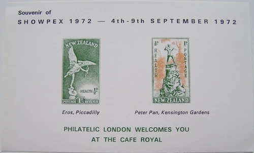 Great Britain - Souvenir sheet SHOWPEX 1972 Eros, Peter Pan MNH