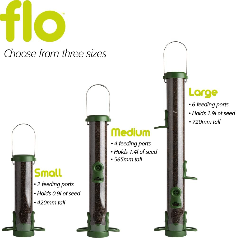 Jacobi Jayne FLON3C Flo EasyClean Bird Feeder for niger seeds