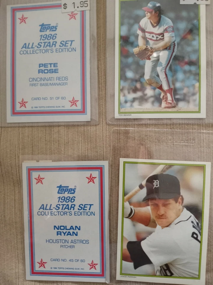 1986 Topps Mail-In Glossy All-Star Collectors Edition Singles-You Pick From List - Image 2 of 4