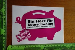 Alter Aufkleber Verkehr Luftfahrt Flug L Tur Ein Herz Fur